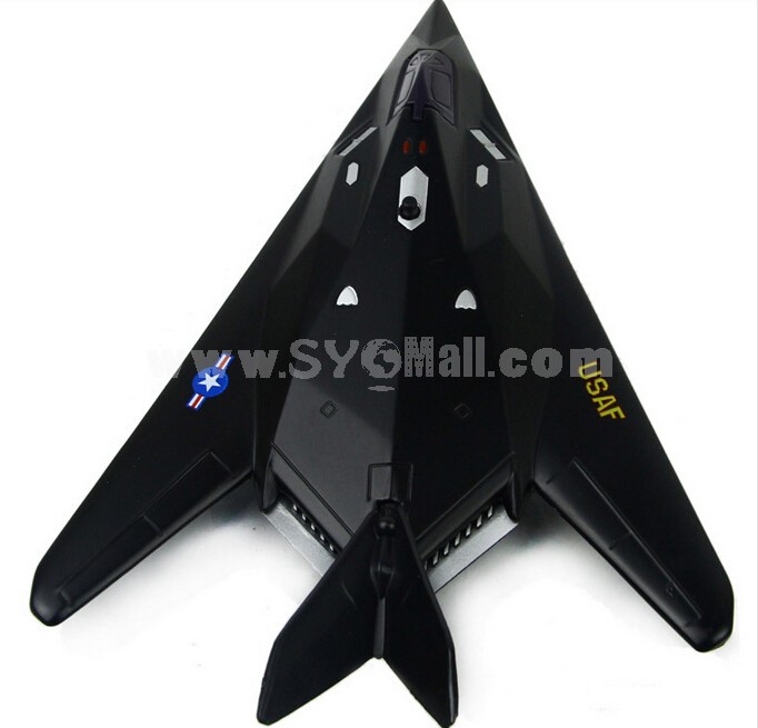 Diecast Metal Fighter Plane Model Aircraft Model with Sound & Light Effect F-117A