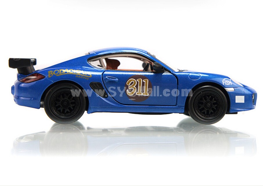 Cayman Diecast 1:32 Metal Model Car with Sound & Light Effect Pull Back