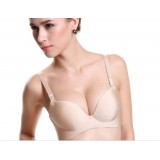Wholesale - Solid Color Seamless Wireless Adjustable Deep V Extra Gather & Push up Bra