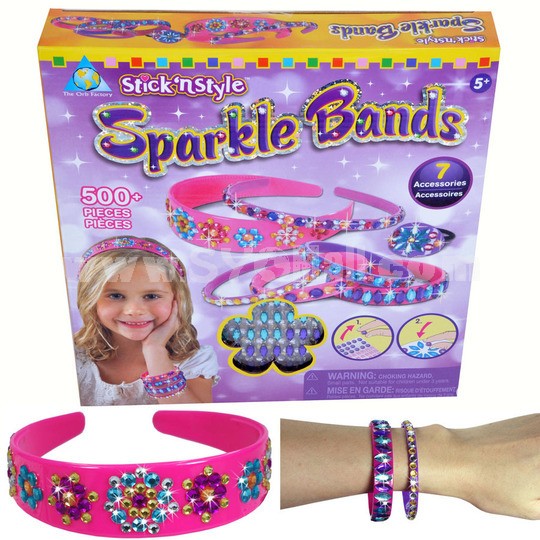 DIY Sticking Style Sparkle Bands and Bangles