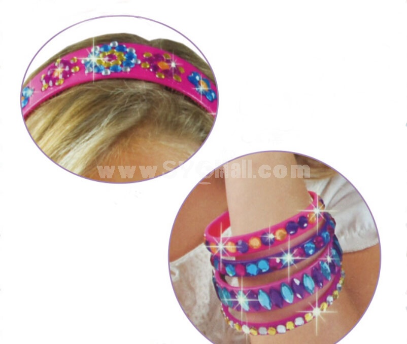 DIY Sticking Style Sparkle Bands and Bangles