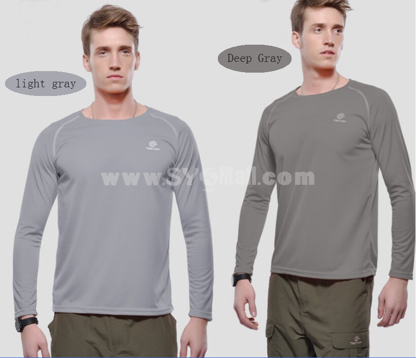 Men Waterproof Breathable Light Quick-Dry Long Sleeve Shirt