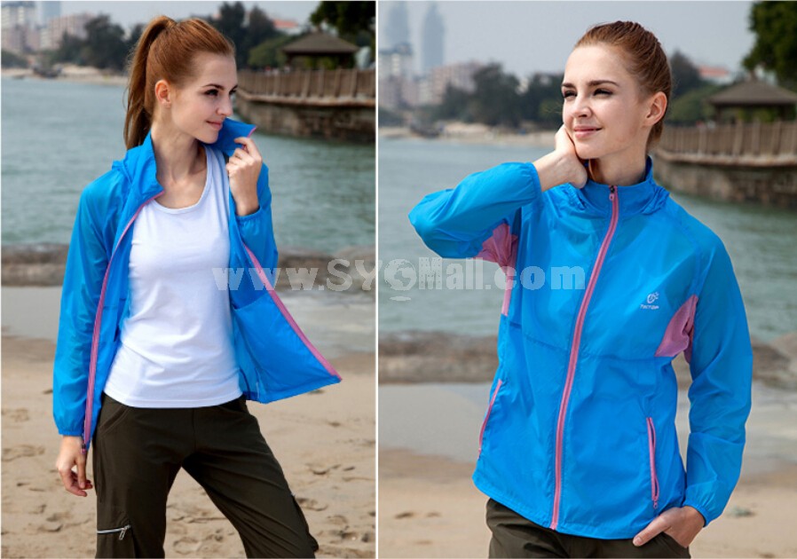 Women Waterproof Breathable Bicycle Coat Light Sun Protection Clothing Quick-Dry Clothes 4003