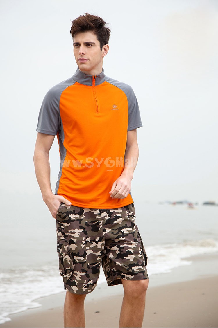 Men Breathable Light Quick-Dry Short Sleeve Shirt 3057