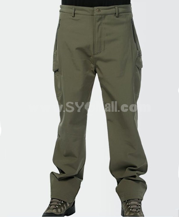 Men TAD Waterproof Sharkskin Leather Mauntaineering Trousers Combat Pants Outdoor Clothing