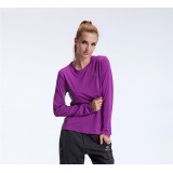 Wholesale - Women Breathable Solid Color Quick-Dry Long Sleeve T-shirt Outdoor Clothing SL3108