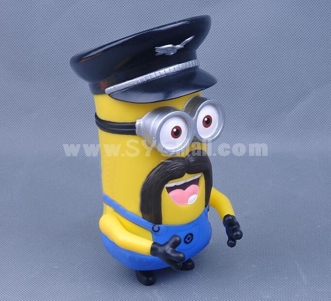 Despicable Me The Mininons with Black Mustache Figure Toys 15cm/5.9inch