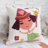 Wholesale - Modern Decoration Square Pillow Cover Pillow Sham -- Pretty Girl