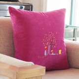 Wholesale - Home/Car Decoration Corduroy Pillow Cushion Inner Included -- Fruit Tree