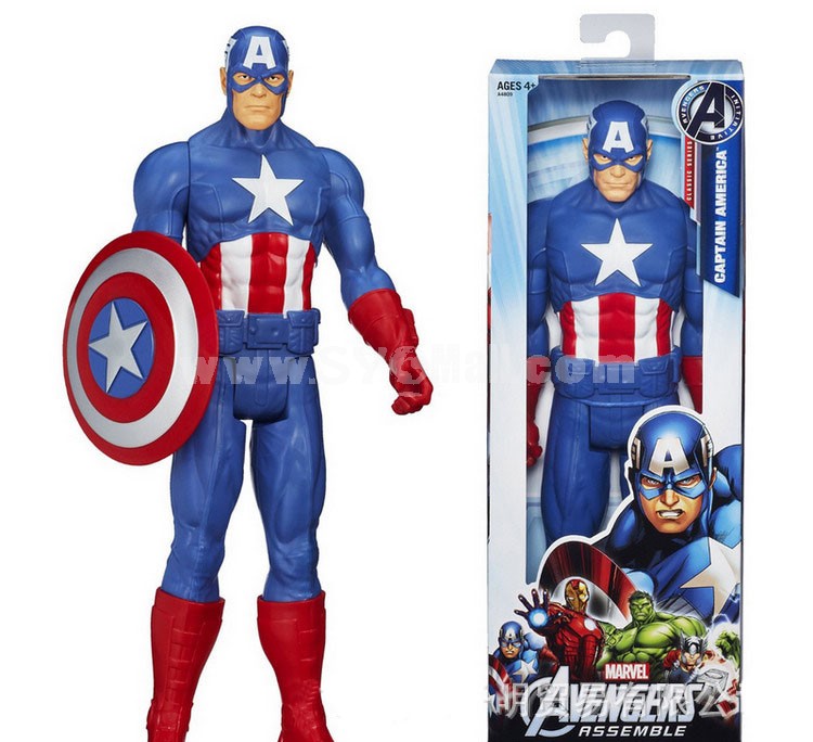 Marvel Avengers Titan Hero Series Captain America Action Figure Figure Toy 29cm/11.4inch