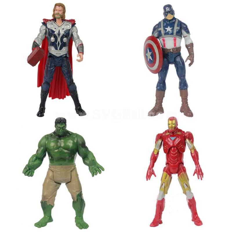 Marvel The Avengers Figure Toys Action Figures 4pcs/Lot 8inch