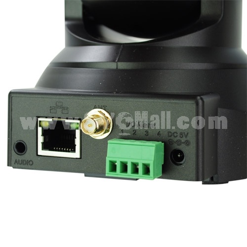 IP 607W Wireless/ Wired Camera with WIFI/MJPEG/CMOS Sensor/10 IR LED for Night vision-Black