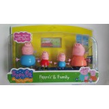 wholesale - Peppa Pig Family Figure Toys Action Figures 4pcs/Lot 2.2-3.5inch