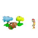 wholesale - Plants vs Zombies Shooting Toys Action Figures Peashooter Snow Pea Coconut Cannon and 3 Zombies