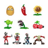 wholesale - 10 X Plants vs Zombies Series Game Role PVC Minifigure Display Toys 2-3inch