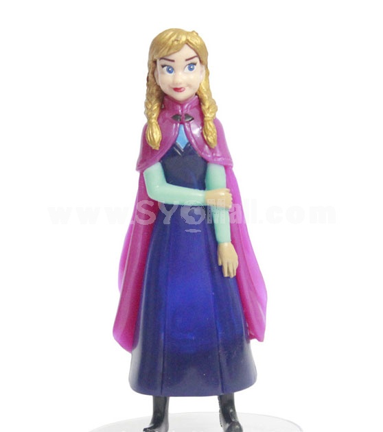 Frozen Princess Action Figures Figure Toys with Standing Board 6pcs/Lot Aprx. 2.0inch