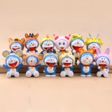 Wholesale - Animal Pattern Doraemon Figure Toys Action Figures 12pcs/Lot 2.0inch