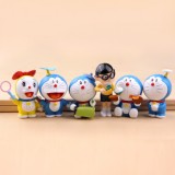 Wholesale - Doraemon Figure Toys Action Figures 6pcs/Lot 2.0inch