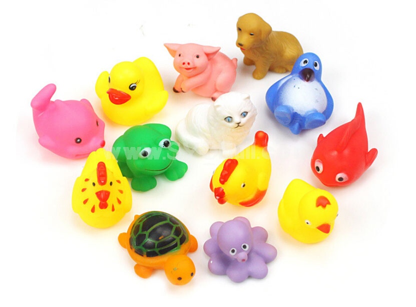 Animal Pattern Baby Pool Toys 13pcs/Set