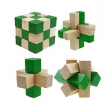 wholesale - 4 x Kongming Locks Inteligence Jigsaw Puzzles Wooden Interlocked Toys