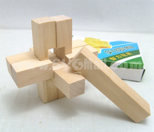 Interlocked Toy 6 Pieces of Wood Stick Children Educational Toy