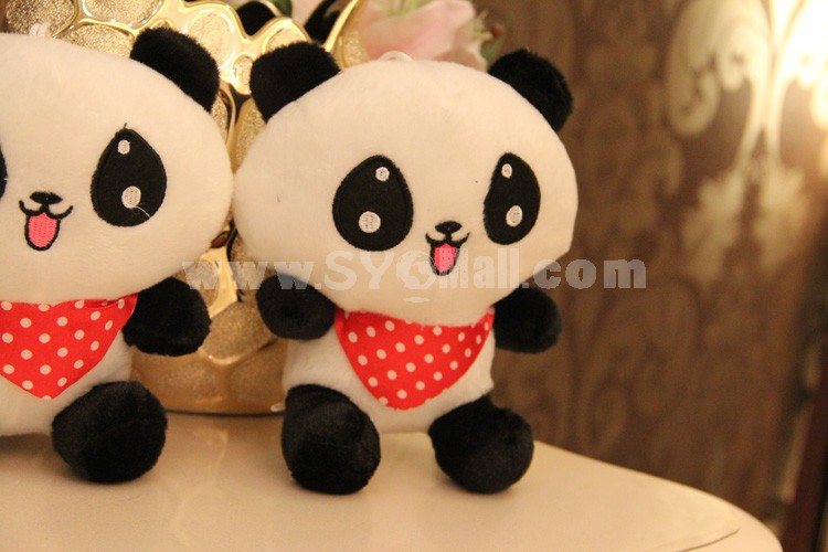 Cute Scarf Panda Plush Toy 18cm/7" 2pcs/Set