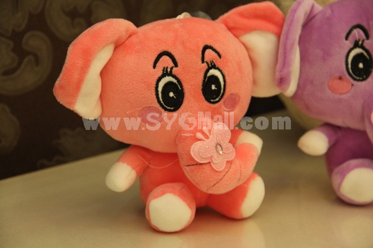 Cute Butterfly Elephant Plush Toy 18cm/7"