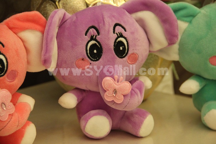Cute Butterfly Elephant Plush Toy 18cm/7"