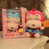 Wholesale - Smiling Skirt Monkey 12s Recording Doll Plush Toy 18cm/7"