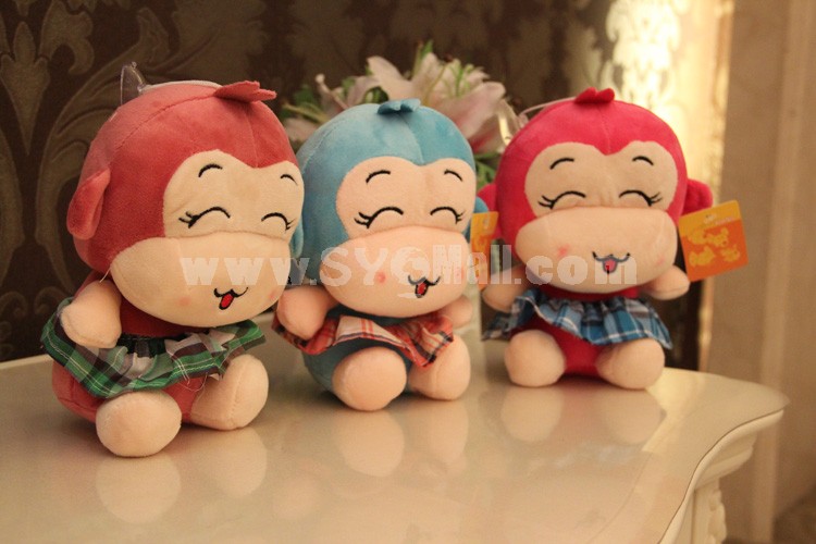 Smiling Skirt Monkey 12s Recording Doll Plush Toy 18cm/7"