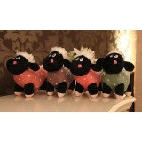 Wholesale - Cute Poldka Black Sheep Plush Toy 18cm/7"