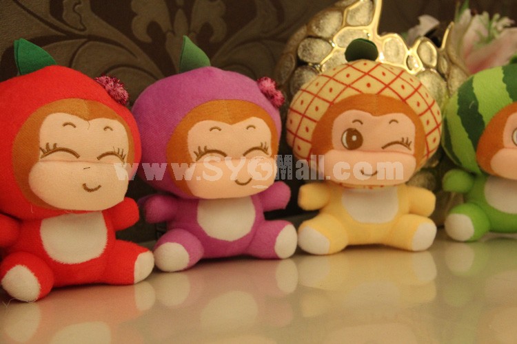 Smiling Fruit Monkey Plush Toy 16cm/6.3"