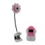 2.4G 1.5" TFT LCD Screen 4 Channel Night Vision Wireless Baby Monitor - Pink