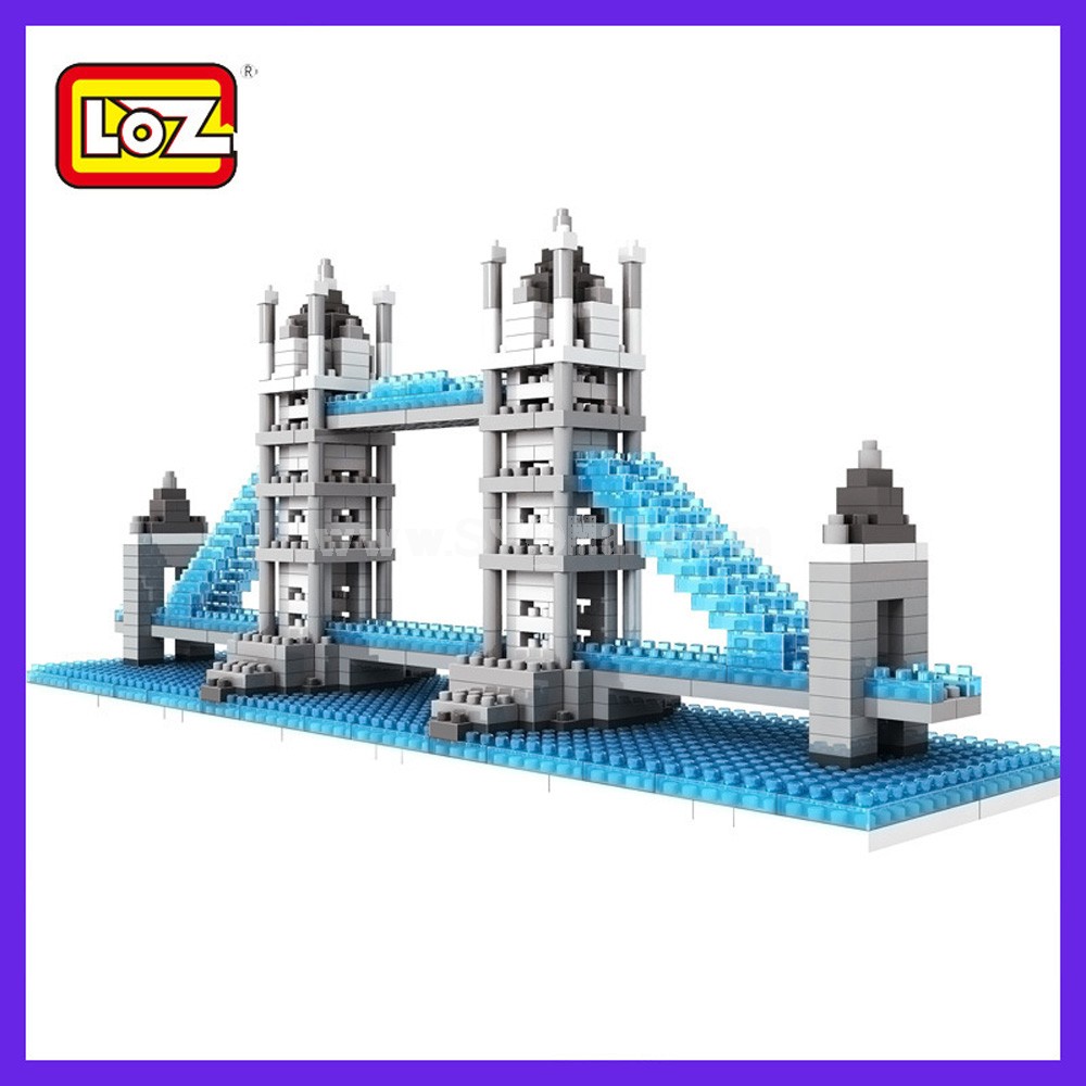 LOZ DIY Diamond Blocks Figure Toy 9371 Tower Bridge