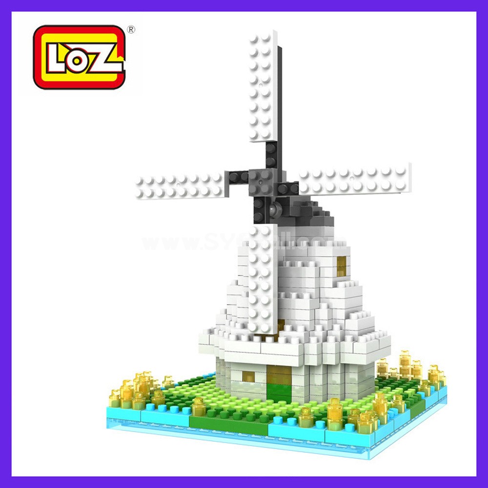 LOZ DIY Diamond Blocks Figure Toy 9363 Windmill