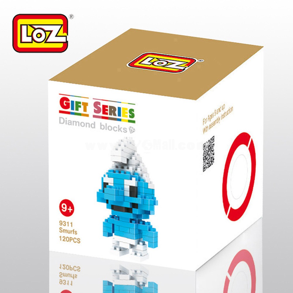 LOZ DIY Diamond Blocks Figure Toy 9311 Smurf