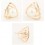 Wholesale - Wanying Stylish Triangle Pearl Stud Earrings