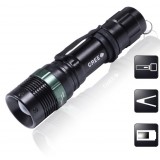 Wholesale - CREE XPE Series High Power Waterproof Variable Focus Aluminium Alloy LED Flashlight for Outdoors 3 Modes 109