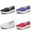 Wholesale - Women's Canvas Platform Slip On Sneakers Athletic Walking Shoes 9001-18