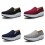 Women's Canvas Platform Slip On Sneakers Athletic Walking Shoes 1501