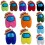 wholesale - 12Pcs Among Us Plush Toys Stuffed Dolls Laser Version with Hats for Game Fans 10cm/4Inch Tall