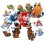 wholesale - 5-in-1 Plants vs Zombies Mech Armor Building Blocks Mini Figures Kids Toys 1557Pcs Set JX90146