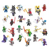 wholesale - 24Pcs Ninjago Masters of Spinjitzu Minifigures Building Blocks Mini Figure Toys JR963