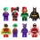 wholesale - 8Pcs DC Super Heroes Minifigures Joker Harley Quinn Batman Building Blocks Mini Figure Toys PG8032