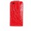 Wholesale - Leopard PU Leather Flip Case Cover Pouch For Apple iPhone 4 4G/4S-Red