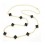 Korea Clover Long Pattern Necklace (TF220)