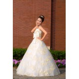 Wholesale - A-line Strapless Empire Floor-length Organza Wedding Dress