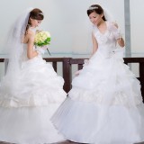 Wholesale - Halter A-line/Ball Gown Organiza Empire Zipper Wedding Dress