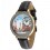 MINI Quartze Round Dial Waterproof Watch Rhinestone Cartoon Creative PVC Band Watch mn1075