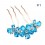Crystal Blossoms/Butterfly Hairpin with SWAROVSKI Elements